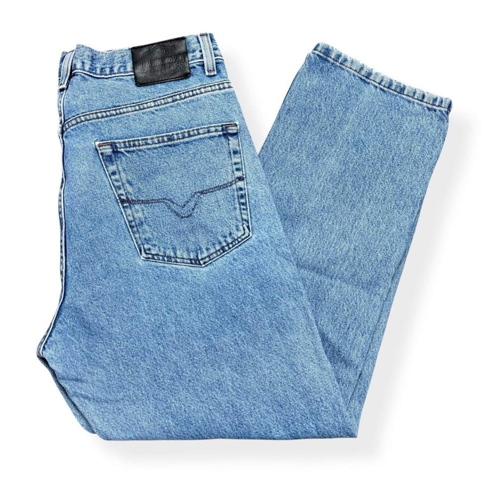 Harley Davidson Jeans Men's 36x30 Light Wash‎ Traditional Denim Biker Motorcycle